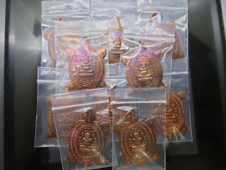 พญาเต่าเรือน รุ่นอายุยืน รุ่นแรก (หลวงปู่หลิวร่วมปลุกเสก) ฉลองพระชนมายุพรรษา 80 พรรษา ญสส สมเด็จพระสังฆราช วัดบวรนิเวศวิหาร ปี 2536 รูปที่ 9