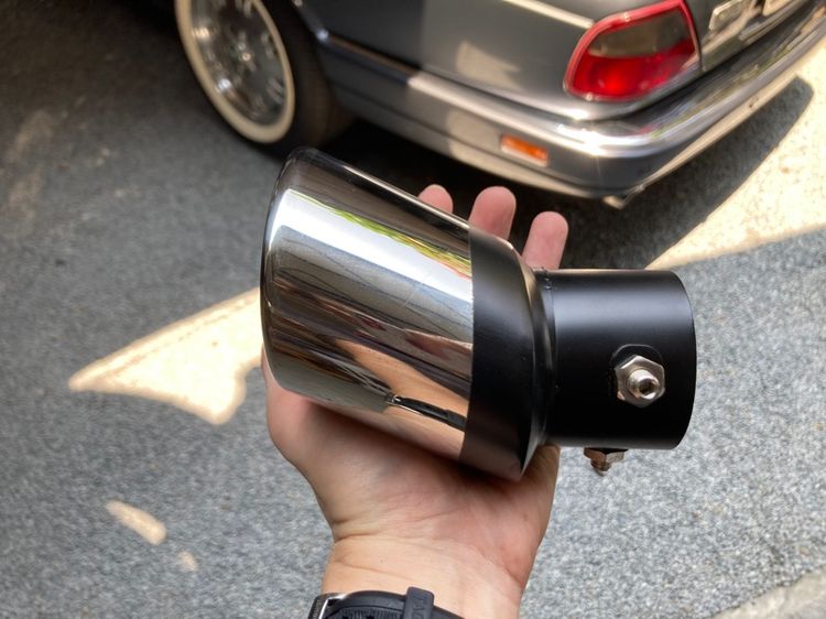 ปลายท่อไอเสีย Stainless Chrome รุ่นข้อต่อยก ปลายปิด กรองตาข่ายด้านใน 4 ท่อ รูปที่ 10