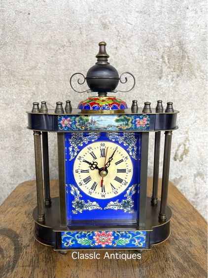 นาฬิกา เยอรมัน ทองเหลืองลงยาA2