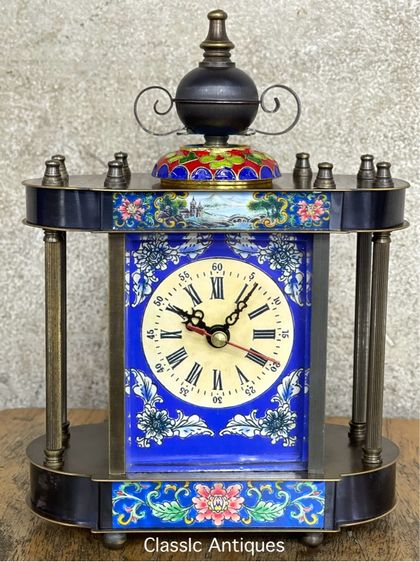 นาฬิกา เยอรมัน ทองเหลืองลงยาA2 รูปที่ 3