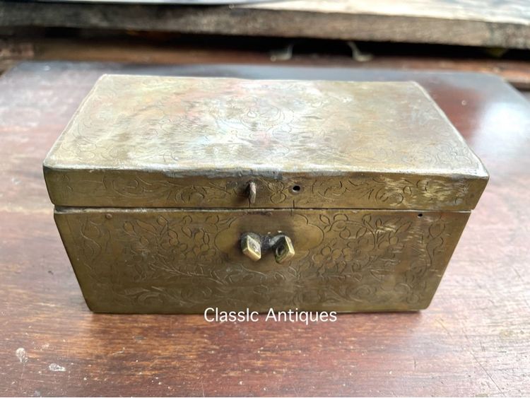 หีบ ทองเหลือง โบราณ A2 รูปที่ 2