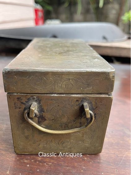 หีบ ทองเหลือง โบราณ A2 รูปที่ 9