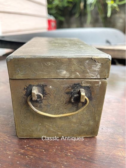 หีบ ทองเหลือง โบราณ A2 รูปที่ 5