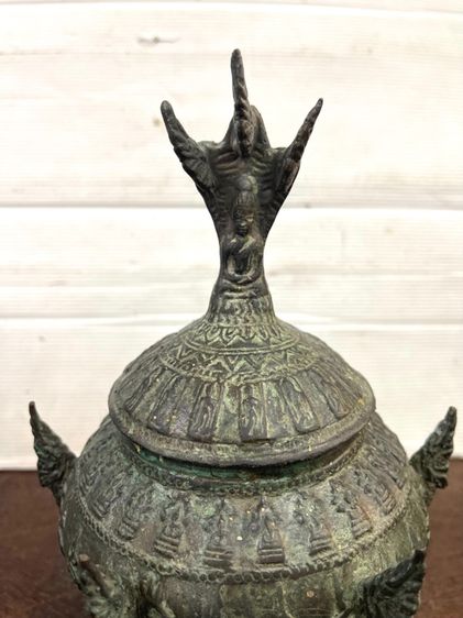 ขันน้ำมนต์ ทองเหลือง ใบเล็ก สะสมA9 รูปที่ 3