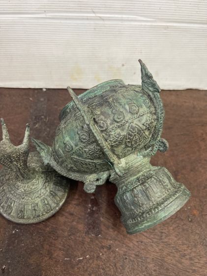 ขันน้ำมนต์ ทองเหลือง ใบเล็ก สะสมA9 รูปที่ 8