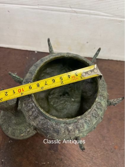 ขันน้ำมนต์ ทองเหลือง ใบเล็ก สะสมA9 รูปที่ 12