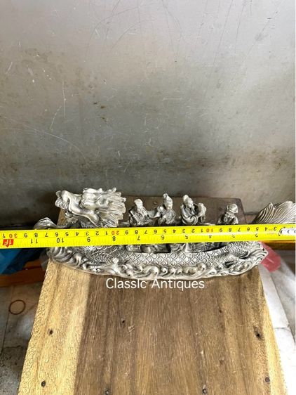 เทพแปดเซียน ขี่มังกรข้ามทะเล กะไหล่เงิน รูปที่ 11