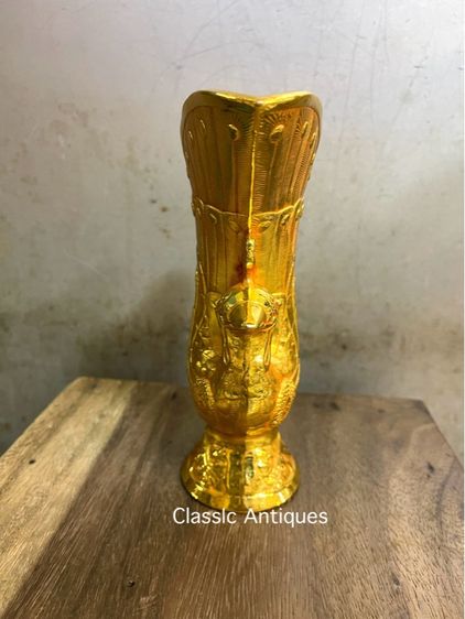 แจกัน หงษ์ฟ้ากะไหล่ทอง สะสมA6 รูปที่ 3