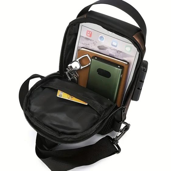 Cross body bag for men การะเป๋าสะพายสำหรับผูชาย ใหม่ รูปที่ 4