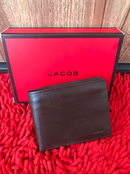 กระเป๋าสตางค์ หนังแท้ ใหม่ 🌺 JACOB แบรนด์ รูปที่ 3