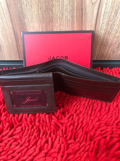 กระเป๋าสตางค์ หนังแท้ ใหม่ 🌺 JACOB แบรนด์ รูปที่ 2