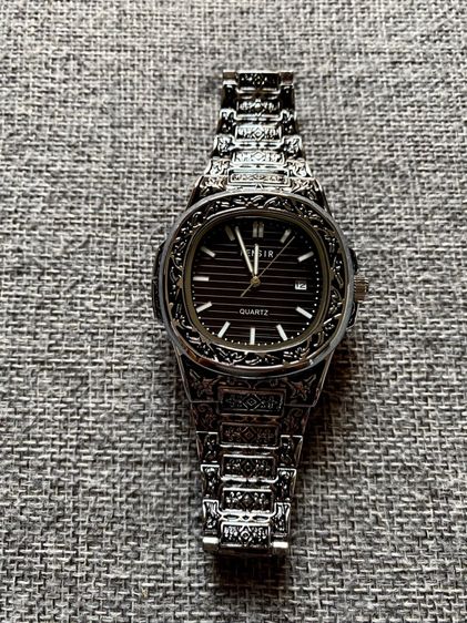 Vintage Watch ตัวเรือนออกแบบลายพิเศษ สายสแตนเลส รูปที่ 7