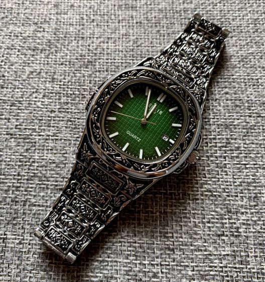Vintage Watch ตัวเรือนออกแบบลายพิเศษ สายสแตนเลส รูปที่ 2