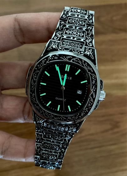 Vintage Watch ตัวเรือนออกแบบลายพิเศษ สายสแตนเลส รูปที่ 14