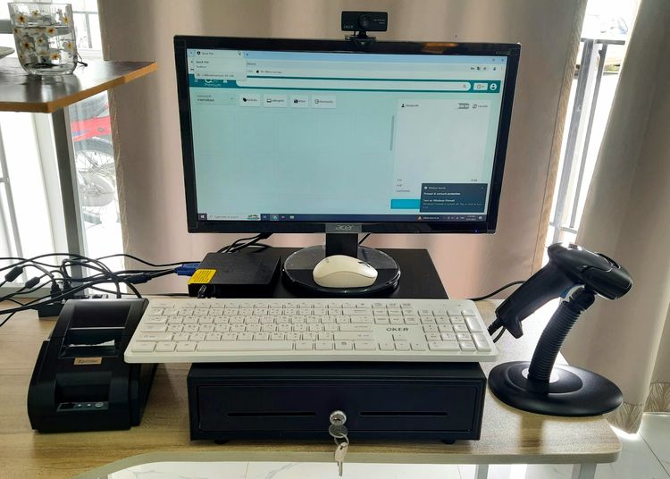 เครื่องคิดเงิน POS อุปกรณ์ครบชุด สภาพดีพร้อมใช้งาน รูปที่ 2