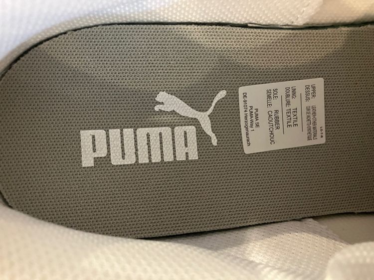 รองเท้าผ้าใบ Puma สีขาว Smash L white ของแท้ใหม่ UK10.5 US11.5 EUR45 29.5cm. รูปที่ 9