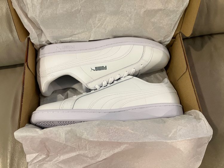 รองเท้าผ้าใบ Puma สีขาว Smash L white ของแท้ใหม่ UK10.5 US11.5 EUR45 29.5cm. รูปที่ 12