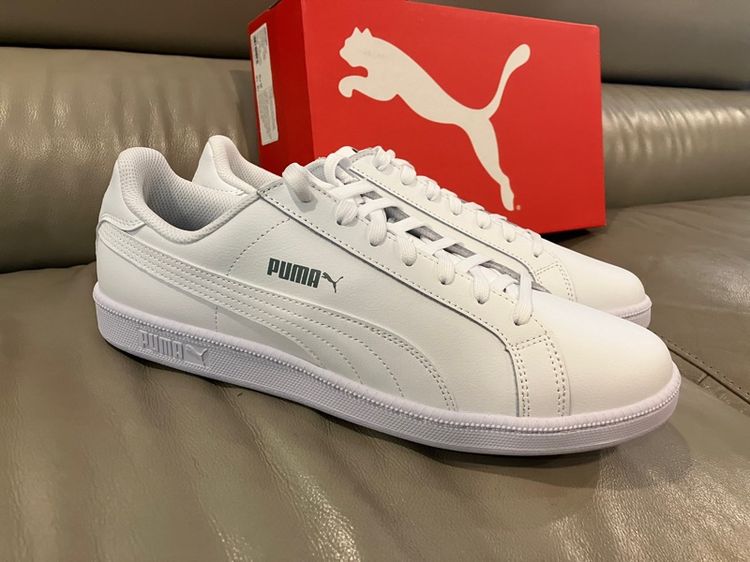 รองเท้าผ้าใบ Puma สีขาว Smash L white ของแท้ใหม่ UK10.5 US11.5 EUR45 29.5cm. รูปที่ 2
