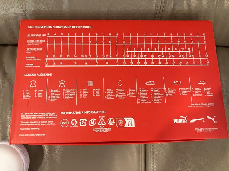 รองเท้าผ้าใบ Puma สีขาว Smash L white ของแท้ใหม่ UK10.5 US11.5 EUR45 29.5cm. รูปที่ 14