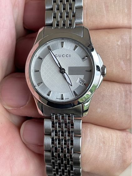 GUCCI G Timeless Watch Ladies Swiss Quartz 126.5 YA126501 White Dial 27 mm White Dial รูปที่ 14