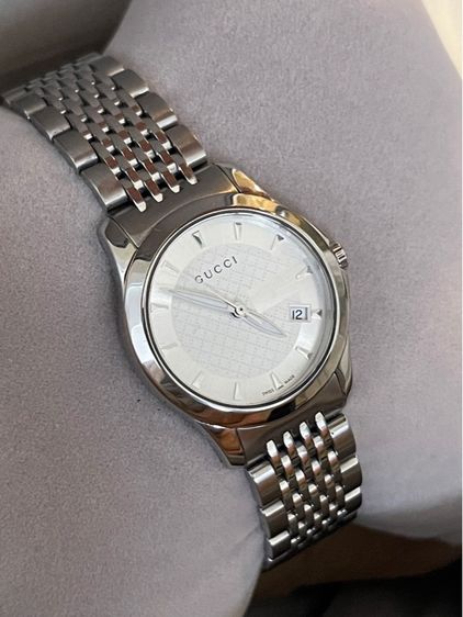 GUCCI G Timeless Watch Ladies Swiss Quartz 126.5 YA126501 White Dial 27 mm White Dial รูปที่ 4