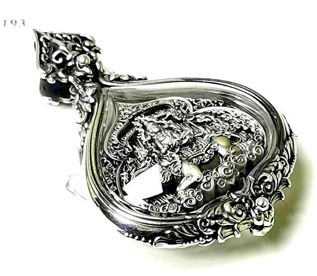 พระชัยหลังช้าง เนื้อเงิน ครูบาอริยชาติ เลี่ยมกรอบเงินพุทธศิลป์ สวยงามมาก รูปที่ 15