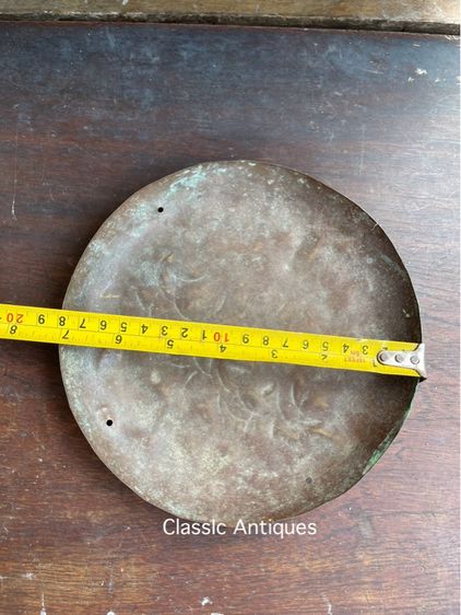 จาน กิโล ทองเหลืองเก่าสะสม รูปที่ 2