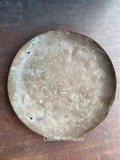 จาน กิโล ทองเหลืองเก่าสะสม