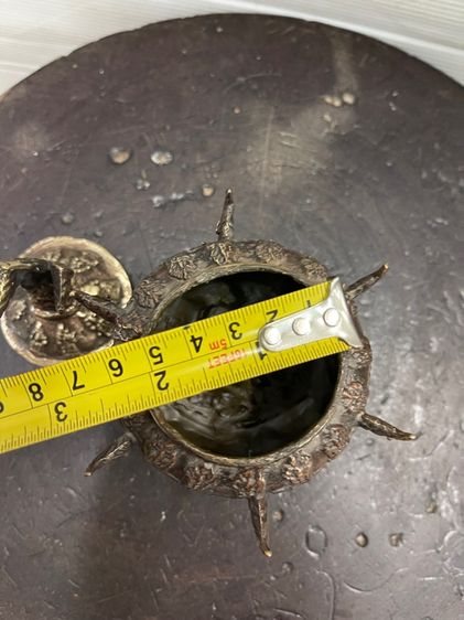 ขันน้ำมนต์ ทองเหลือง ใบเล็ก สะสมA11 รูปที่ 8