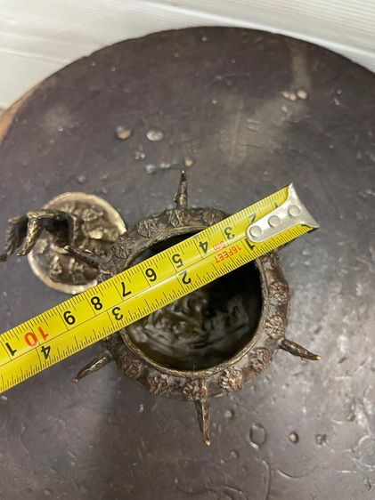 ขันน้ำมนต์ ทองเหลือง ใบเล็ก สะสมA11 รูปที่ 9