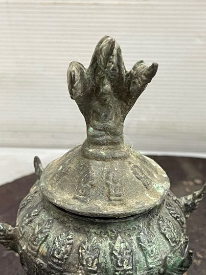 ขันน้ำมนต์ ทองเหลือง ใบเล็ก สะสมA12 รูปที่ 2