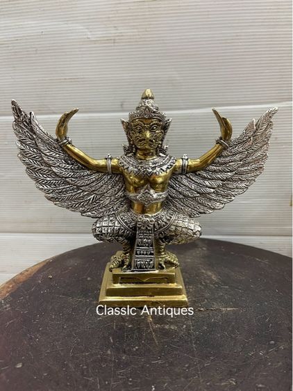 ครุฑ ทองเหลืองกะไหล่เงิน ทองสะสม รูปที่ 2