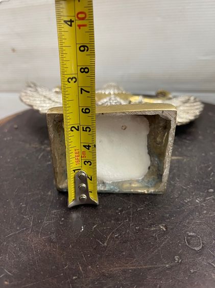 ครุฑ ทองเหลืองกะไหล่เงิน ทองสะสม รูปที่ 12