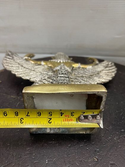 ครุฑ ทองเหลืองกะไหล่เงิน ทองสะสม รูปที่ 11