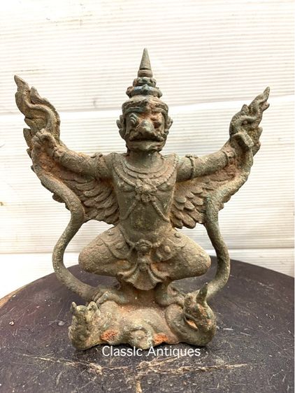 ครุฑ ยุดนาค ทองเหลืองสะสม รูปที่ 2