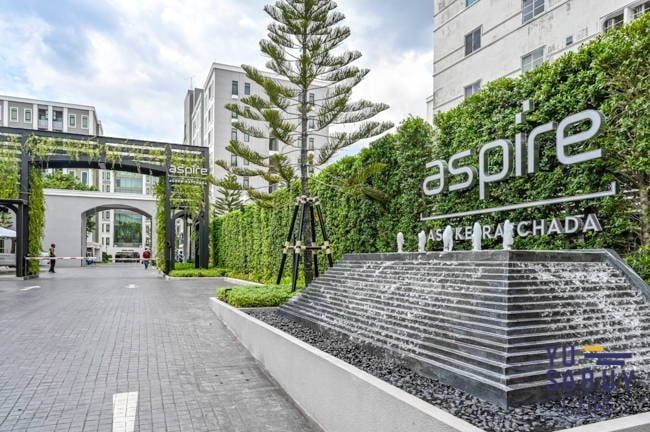 ขายคอนโดห้องมุม Aspire อโศก-รัชดา 2 ห้องนอน แต่งครบ พร้อมเข้าอยู่ ทำเลดี ใกล้ MRT พระราม 9