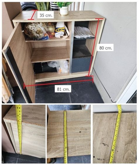 ตู้รองเท้า พร้อมโต๊ะกลางโทนลายไม้สไตล์มินิมอล