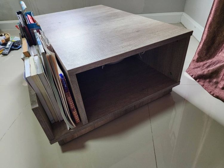 ตู้รองเท้า พร้อมโต๊ะกลางโทนลายไม้สไตล์มินิมอล รูปที่ 9