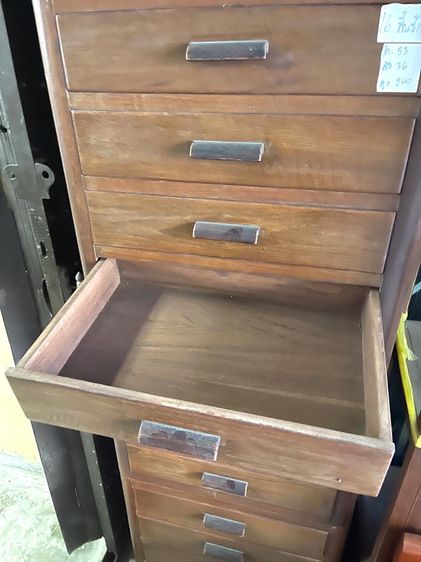 ตู้ลิ้นชัก ไม้สักโบราณเก่าสะสม A16 รูปที่ 5