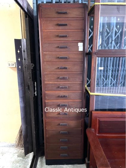 ตู้ลิ้นชัก ไม้สักโบราณเก่าสะสม A16