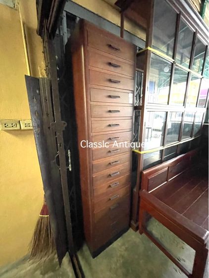 ตู้ลิ้นชัก ไม้สักโบราณเก่าสะสม A16 รูปที่ 2