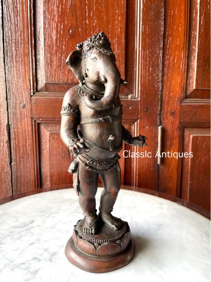 รูปปั้น พระพิฆเนศ ทองเหลืองสะสม รูปที่ 5