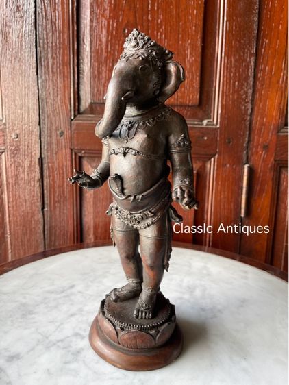 รูปปั้น พระพิฆเนศ ทองเหลืองสะสม รูปที่ 8