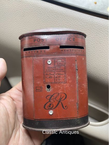 กระปุกออมสิน ไปรษณี เก่าโบราณสะสม รูปที่ 4