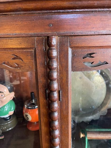 ตู้ไทย  หัวบัว ไข่ปลาไม้สักโบราณ รูปที่ 7