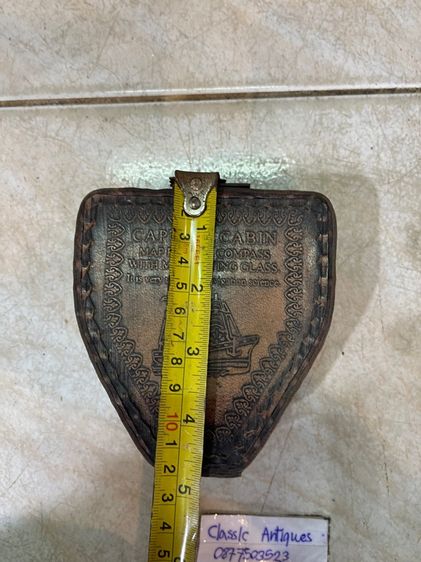 เข็มทิศ ทองเหลือง พร้อมซองหนังสะสม รูปที่ 12