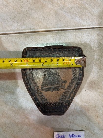 เข็มทิศ ทองเหลือง พร้อมซองหนังสะสม รูปที่ 11