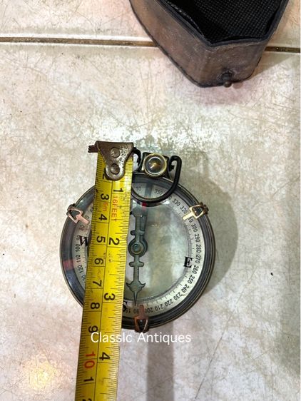 เข็มทิศ ทองเหลือง พร้อมซองหนังสะสม รูปที่ 10