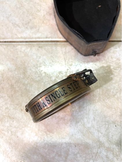 เข็มทิศ ทองเหลือง พร้อมซองหนังสะสม รูปที่ 8