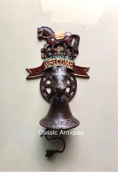 ระฆังม้า WELCOME เหล็กหล่อ 
